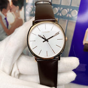  Shop Authentic Calvin Klein Posh Silver Dial Brown Leather Strap Watch for Men - K8Q316G6 - Luxxuri