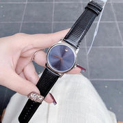  Shop Authentic Movado Museum Blue Dial Black Leather Strap Watch For Women - 2100010 - Luxxuri