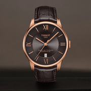  Shop Authentic Tissot Chemin des Tourelles Powermatic 80 Brown Dial Brown Leather Strap Watch for Men - T099.407.36.448.00 - Luxxuri