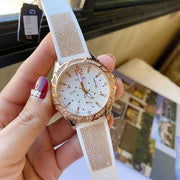  Shop Authentic Guess Swirl Quartz Silver Dial White Rubber Strap Watch For Women - W1096l2 - Luxxuri