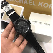  Shop Authentic Michael Kors Dylan Black Dial Black Rubber Strap Watch for Men - MK8152 - Luxxuri