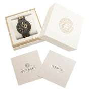  Shop Authentic Versace V-Race Analog Quartz Black Dial Two Tone Steel Strap Watch For Men - VEBV00619 - Luxxuri
