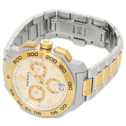  Shop Authentic Versace Dylos Chronograph Silver Dial Two Tone Steel Strap Watch for Men - VQC030015 - Luxxuri