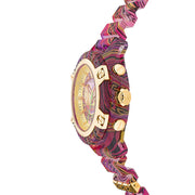  Shop Authentic Versace Icon Active Chronograph Quartz Gold Dial Red Leather Strap Watch For Men - VEZ701222 - Luxxuri