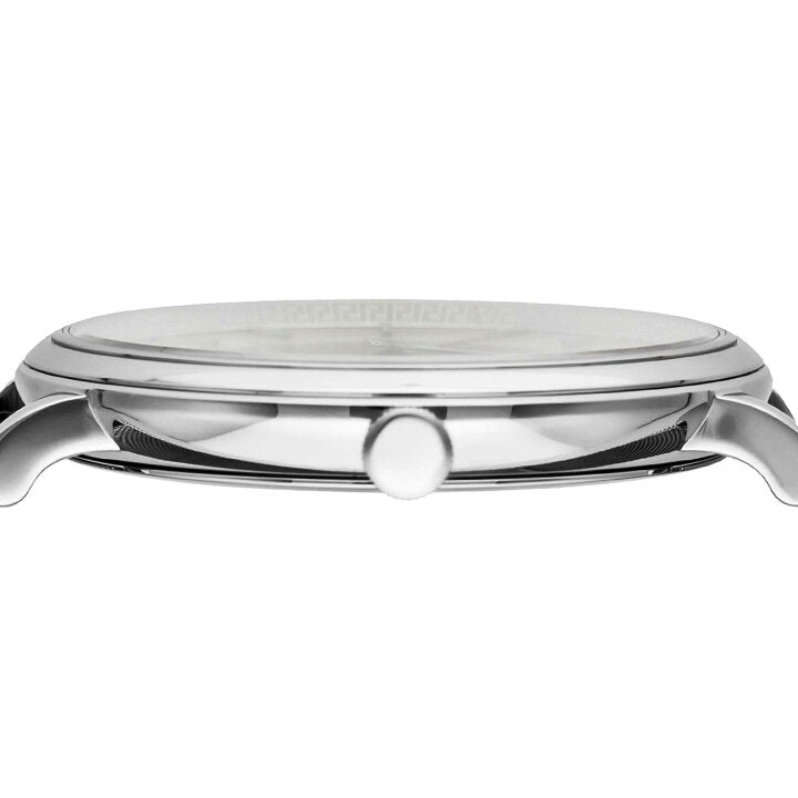  Shop Authentic Versace V-Circle Silver Dial Silver Mesh Bracelet Watch for Men - VBQ060017 - Luxxuri