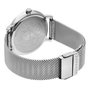  Shop Authentic Versace V-Circle Silver Dial Silver Mesh Bracelet Watch for Men - VBQ060017 - Luxxuri