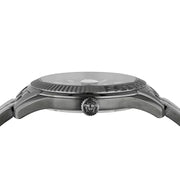  Shop Authentic Versace Greca Time Quartz Black Dial Grey Steel Strap Watch for Men  - VE3K00622 - Luxxuri