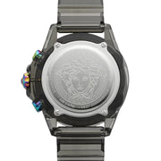  Shop Authentic Versace Icon Active Chronograph Quartz Black Dial Black Steel Strap Watch For Men - VEZ701022 - Luxxuri