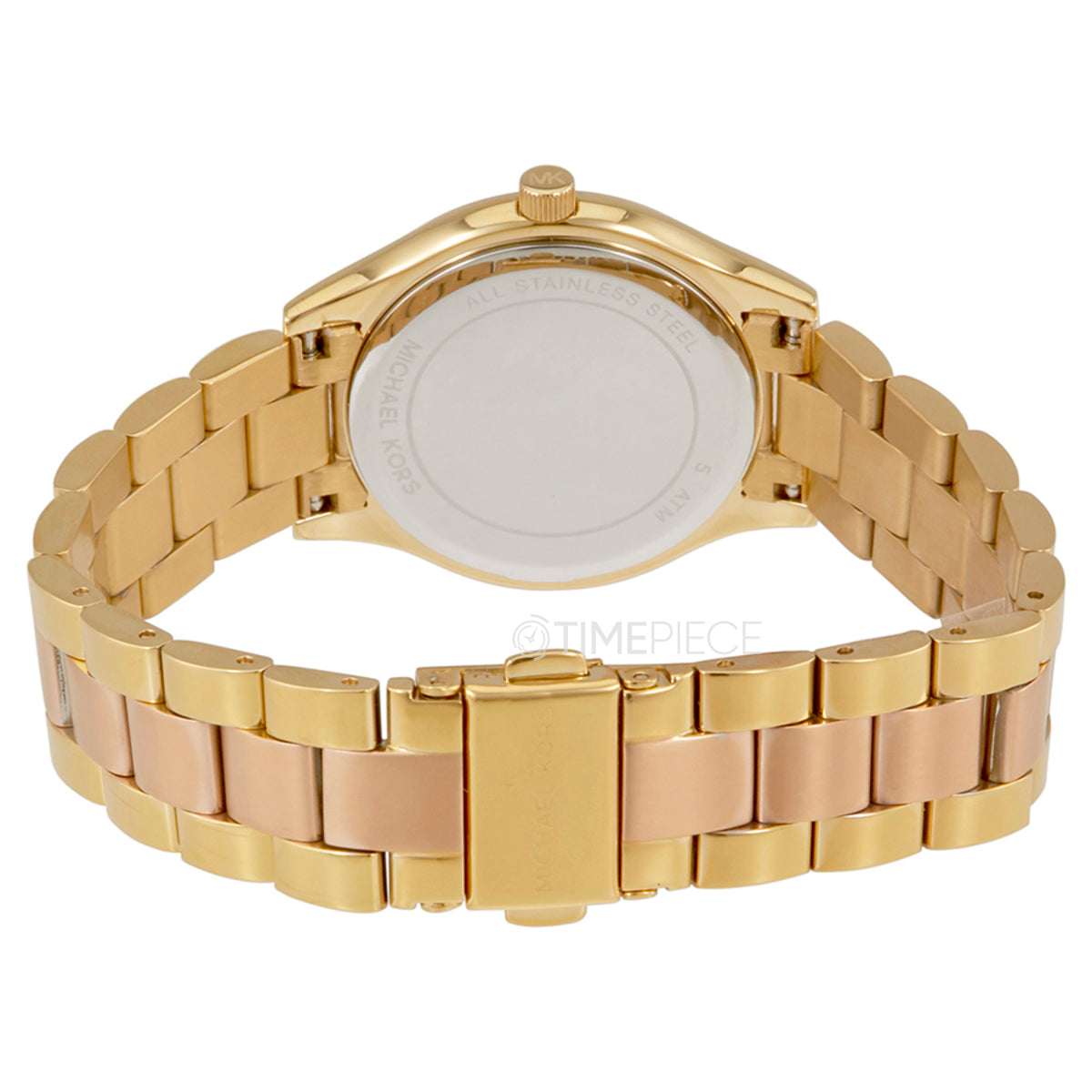  Shop Authentic Michael Kors Mini Slim Runway Rose Gold Dial Two Tone Steel Strap Watch for Women - MK3650 - Luxxuri
