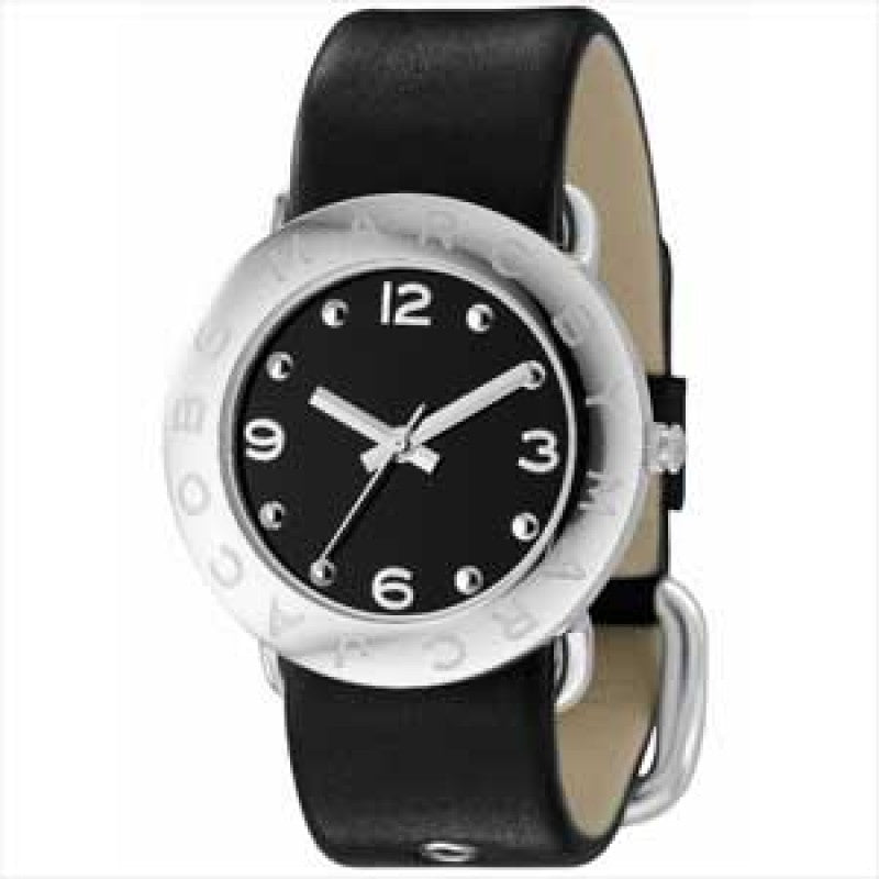  Shop Authentic Marc Jacobs Amy Black Dial Black Leather Strap Watch for Women - MBM1140 - Luxxuri