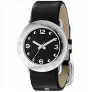  Shop Authentic Marc Jacobs Amy Black Dial Black Leather Strap Watch for Women - MBM1140 - Luxxuri