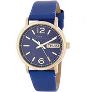 Shop Authentic Marc Jacobs Fergus Blue Dial Blue Leather Strap Watch for Women - MBM8650 - Luxxuri
