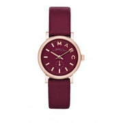  Shop Authentic Marc Jacobs Baker Maroon Dial Maroon Leather Strap Watch for Women - MBM1271 - Luxxuri
