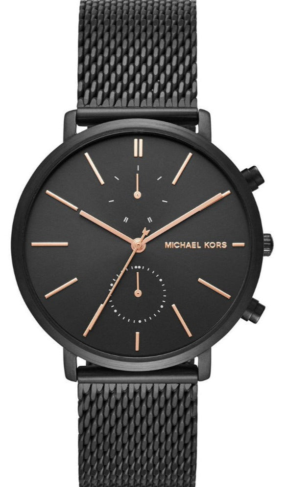  Shop Authentic Michael Kors Jaryn Black Dial Black Stainless Steel Strap Watch for Men - MK8504 - Luxxuri