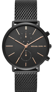  Shop Authentic Michael Kors Jaryn Black Dial Black Stainless Steel Strap Watch for Men - MK8504 - Luxxuri