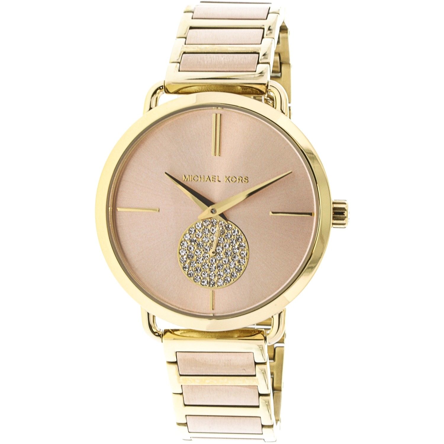  Shop Authentic Michael Kors Portia Rose Gold Dial Two Tone Steel Strap Watch for Women - MK3706 - Luxxuri