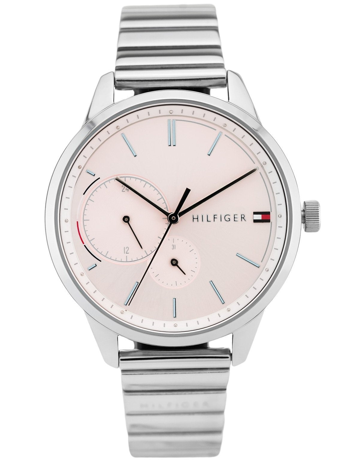  Shop Authentic Tommy Hilfiger Brooke Pink Dial Silver Steel Strap Watch for Women - 1782020 - Luxxuri
