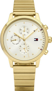  Shop Authentic Tommy Hilfiger Blake White Dial Gold Steel Strap Watch for Women - 1781905 - Luxxuri