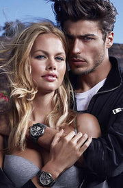  Shop Authentic Guess Fleet Chronograph Black Dial Black Rubber Strap Watch for Men - W0971G1 - Luxxuri