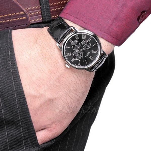 Shop Authentic Guess Wafer Analog Black Dial Black Leather Strap Watch For Men - W70016G1 - Luxxuri