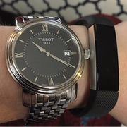  Shop Authentic Tissot T Classic Bridgeport Black Dial Silver Steel Strap Watch For Men - T097.410.11.058.00 - Luxxuri
