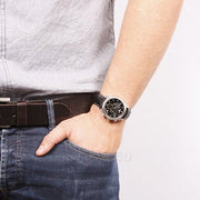 Shop Authentic Tissot PR 100 Chronograph Black Dial Black Leather Strap Watch For Men - T101.417.16.051.00 - Luxxuri