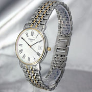  Shop Authentic Tissot T Classic Desire White Dial Two Tone Watch For Men - T52.2.481.13 - Luxxuri