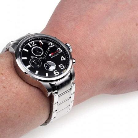  Shop Authentic Tommy Hilfiger Jackson Quartz Black Dial Silver Steel Strap Watch for Men - 1791243 - Luxxuri