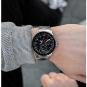  Shop Authentic Tommy Hilfiger Austin Black Dial Silver Steel Strap Watch for Men - 1791639 - Luxxuri