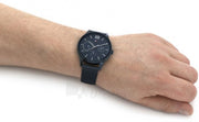  Shop Authentic Tommy Hilfiger Damon Quartz Blue Dial Blue Mesh Bracelet Watch for Men - 1791421 - Luxxuri