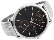  Shop Authentic Tommy Hilfiger Hunter Quartz Black Dial Silver Steel Strap Watch for Men - 1791610 - Luxxuri