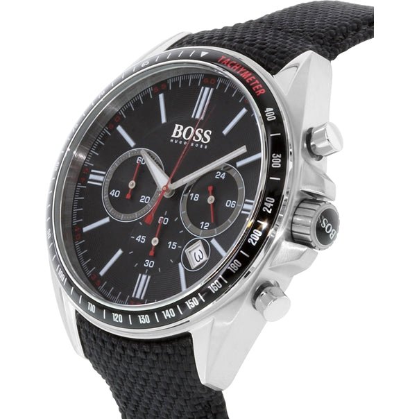  Shop Authentic Hugo Boss Driver Black Dial Black Leather Strap Watch for Men -1513087 - Luxxuri