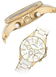  Shop Authentic Marc Jacobs Rock Chronograph White Dial White Silicone Strap Watch for Women - MBM2546 - Luxxuri