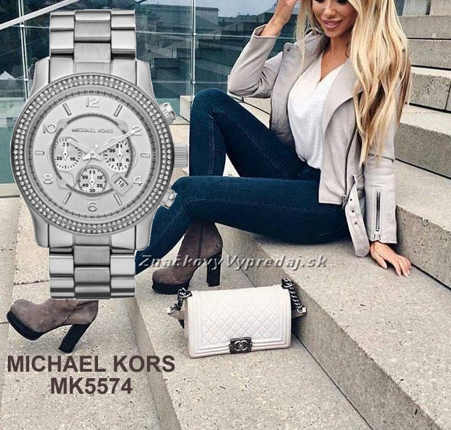  Shop Authentic Michael Kors Runway Chronograph Quartz Silver Dial Silver Steel Strap Watch For Women - MK5574 - Luxxuri