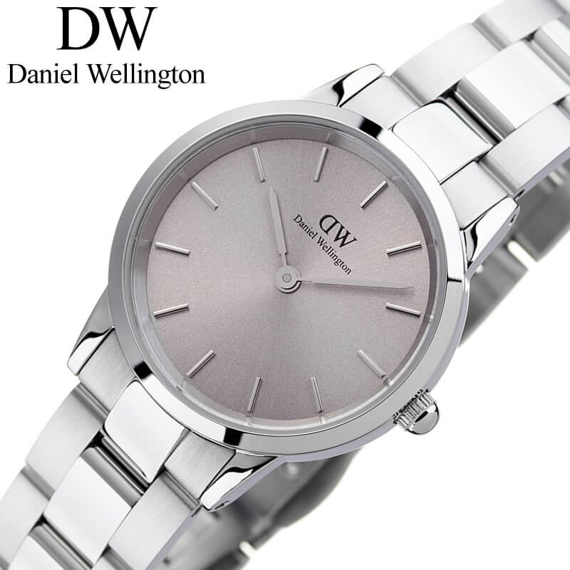  Shop Authentic Daniel Wellington Iconic Link Unitone Silver Dial Silver Steel Strap Watch For Women - DW00100402 - Luxxuri