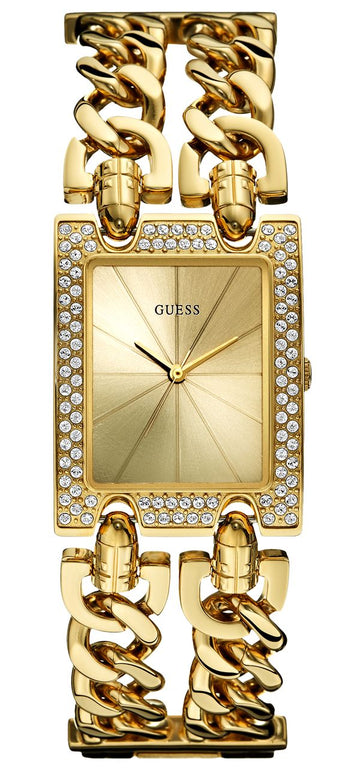  Shop Authentic Guess MOD Heavy Metal Diamonds Gold Dial Gold Steel Strap Watch for Women - W0072L1 - Luxxuri