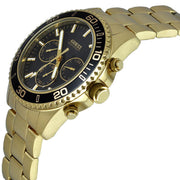  Shop Authentic Guess Chaser Chronograph Black Dial Gold Steel Strap Watch for Men - W0170G2 - Luxxuri