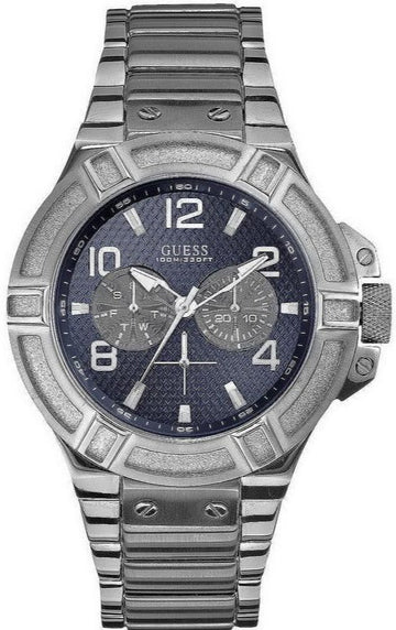  Shop Authentic Guess Rigor Multifunction Black Dial Black Steel Strap Watch For Men - W0218G1 - Luxxuri