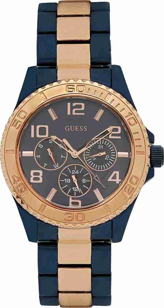  Shop Authentic Guess BFF Multifunction Blue Dial Two Tone Steel Strap Watch for Women - W0231L6 - Luxxuri