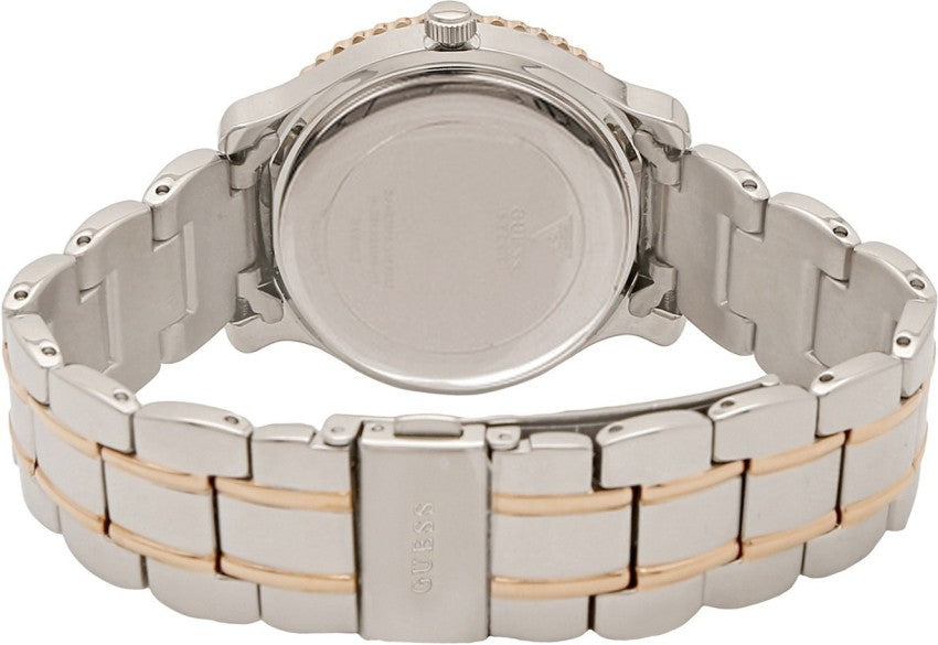  Shop Authentic Guess Enchanting Diamonds Silver Dial Two Tone Steel Strap Watch for Women - W0305L3 - Luxxuri