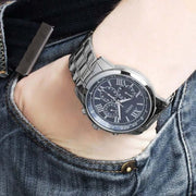  Shop Authentic Guess Horizon Chronograph Quartz Blue Dial Silver Steel Strap Watch for Men - W0379G3 - Luxxuri