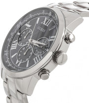  Shop Authentic Guess Horizon Chronograph Quartz Blue Dial Silver Steel Strap Watch for Men - W0379G3 - Luxxuri