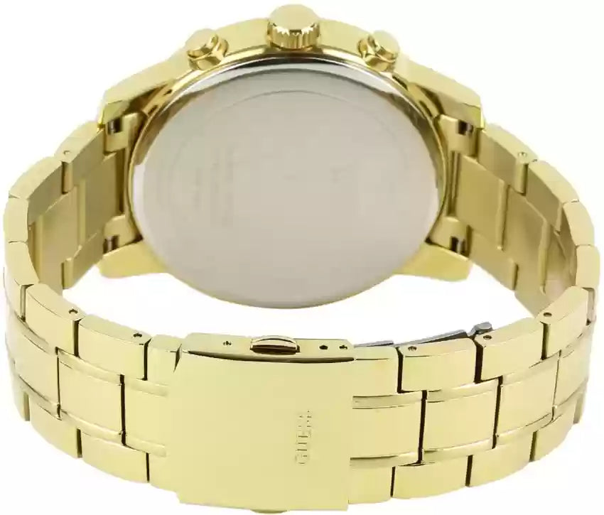  Shop Authentic Guess Horizon Chronograph Black Dial Gold Steel Strap Watch For Men - W0379G4 - Luxxuri