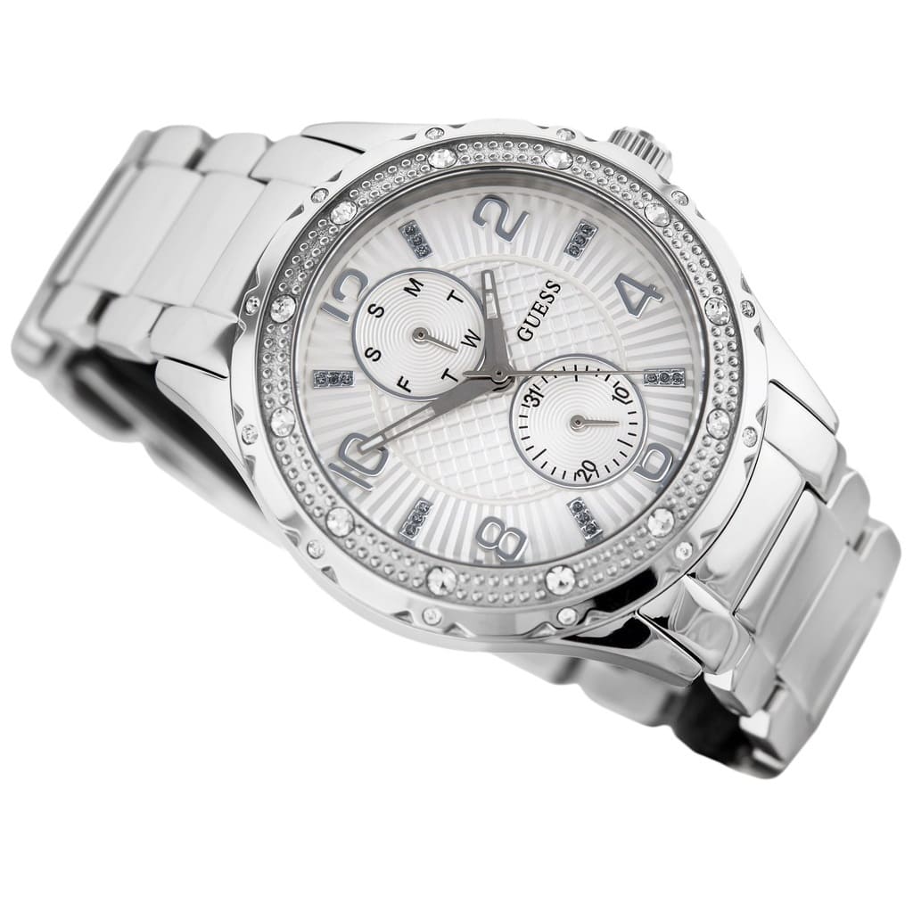  Shop Authentic Guess Siren White Dial Silver Steel Strap Watch for Women - W0442L1 - Luxxuri
