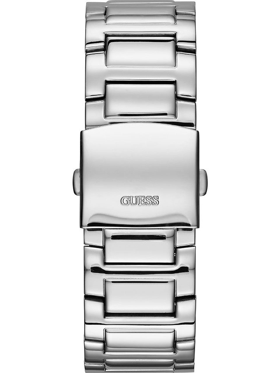  Shop Authentic Guess Atlas Chronograph Black Dial Silver Steel Strap Watch For Men - W0668G3 - Luxxuri