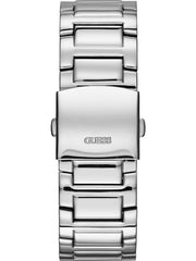  Shop Authentic Guess Atlas Chronograph Black Dial Silver Steel Strap Watch For Men - W0668G3 - Luxxuri