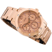  Shop Authentic Guess Studio Rose Gold Dial Rose Gold Steel Strap Watch For Women - W0778L3 - Luxxuri