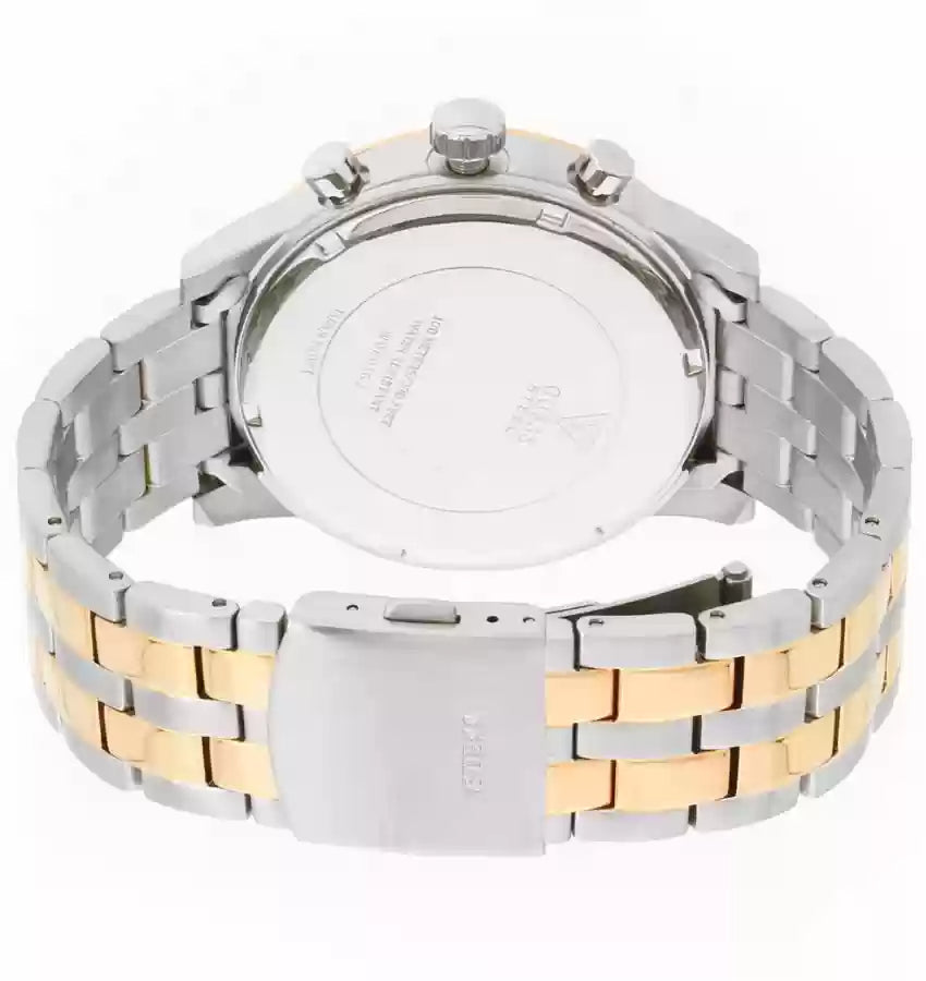  Shop Authentic Guess Horizon Chronograph Blue Dial Two Tone Steel Strap Watch For Men - W0379G7 - Luxxuri