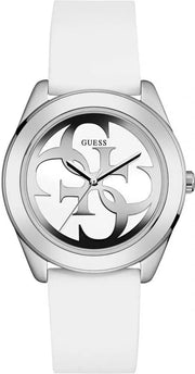  Shop Authentic Guess G Twist Quartz White Dial White Silicone Strap Watch For Women - W0911L1 - Luxxuri