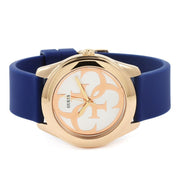  Shop Authentic Guess G Twist White Dial Blue Silicone Strap Watch For Women - W0911L6 - Luxxuri